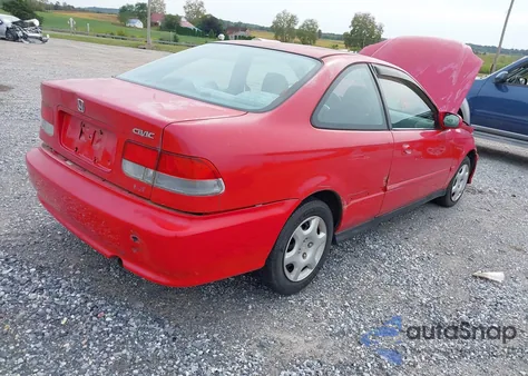 2000 Honda Civic Ex из США, поврежденный, VIN 1HGEJ8245YL099959